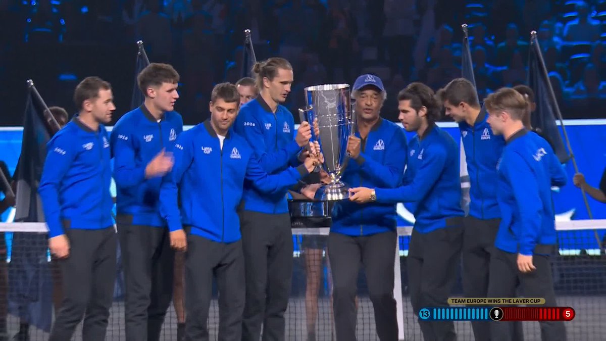 Team Europe lift the Laver Cup! 🌍🏆