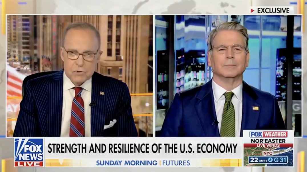 WATCH IN FULL: Treasury Secretary Scott Bessent interview on Fox News' Sunday Morning Futures with Larry Kudlow