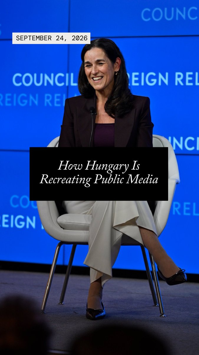 "Under my predecessor, only the friendly media was invited, the questions were agreed, and then the rest of the room was filled by the desk officers from the Hungarian ministry so that it looks on screen full," says Anita Orban, deputy prime minister and foreign minister of Hungary. "So we opened it to the press, we invite everybody, we allow questions. This is how we do it." Watch her conversation at CFR with expert Dr. Liana Fix:
