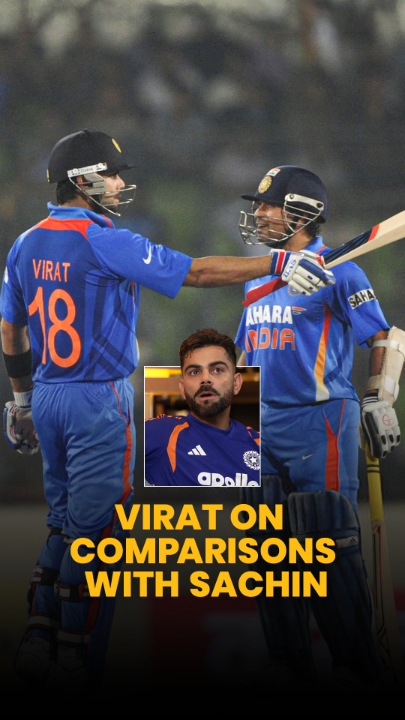 #ViratKohli opens up about comparisons with #SachinTendulkar ๐ Watch the full interview ๐ #INDvWI ๐ 2nd ODI ๐ WED, 30th SEP, 1 PM
