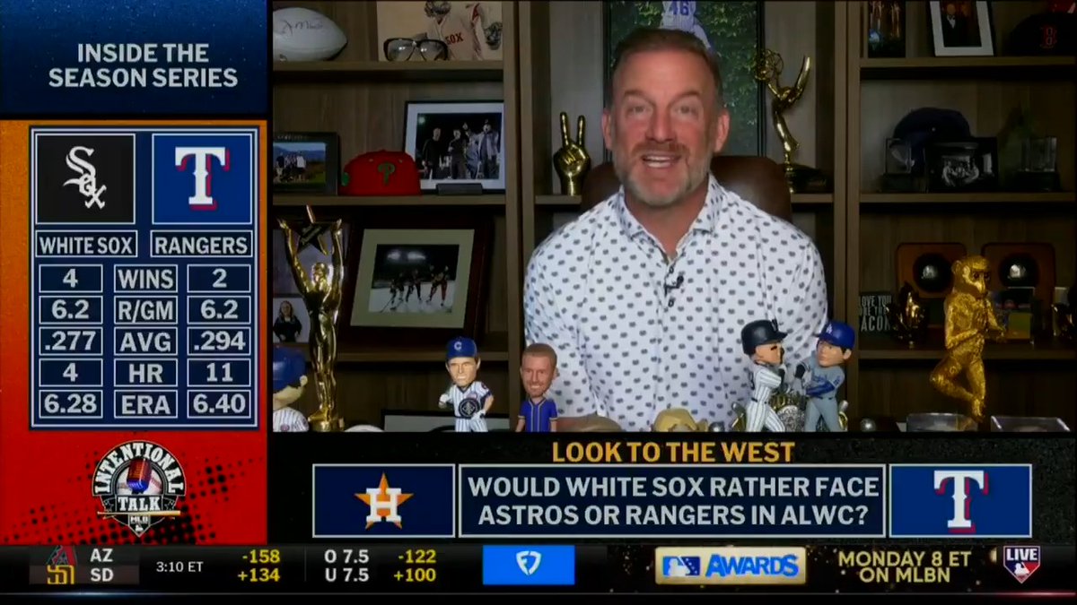 Astros or Rangers - who do you think the White Sox would prefer to play? 📺 Intentional Talk
