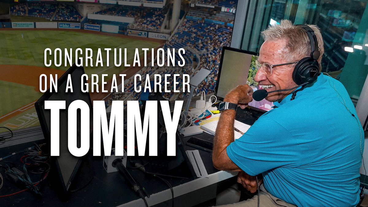 A voice woven into Marlins baseball for generations. Thank you for being part of our story, Tommy.