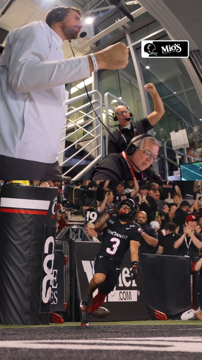 Inside the booth with Dan Hoard & Tony Pike Cole Tabb touchdowns are always electric #GoBearcats | Mios Clifton