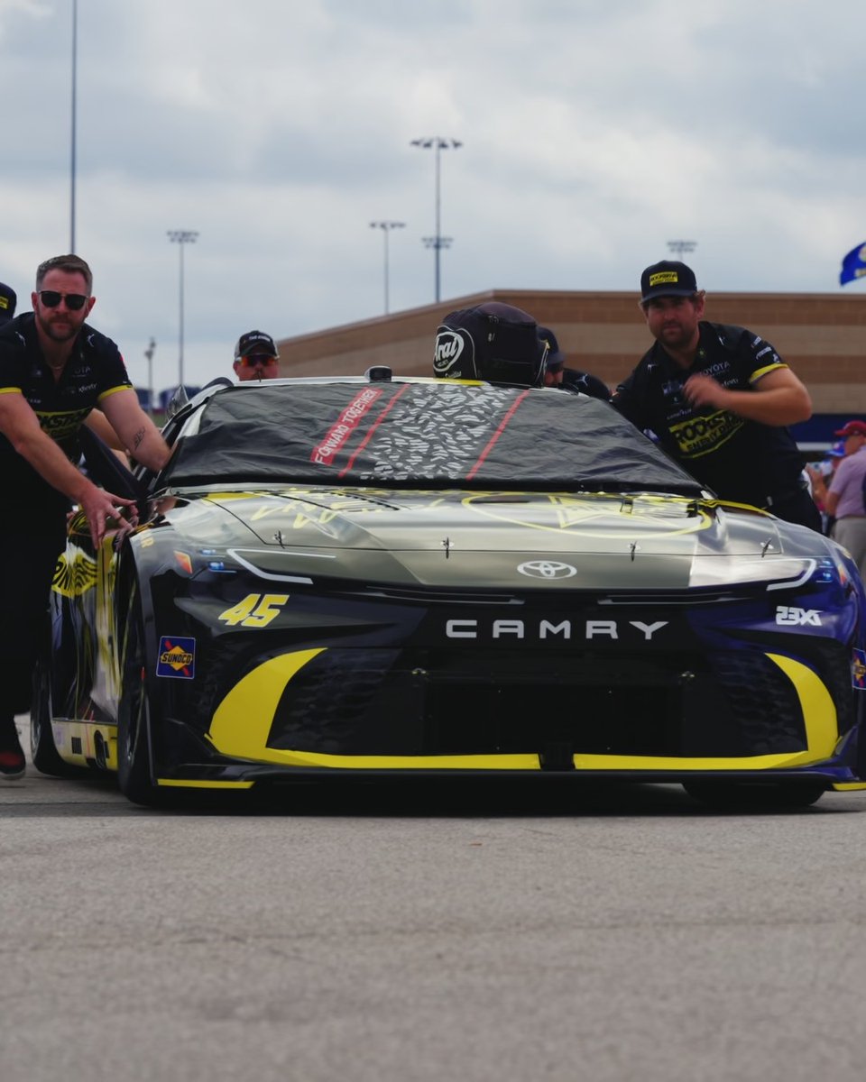 Rolling out for race day at Kansas Speedway.