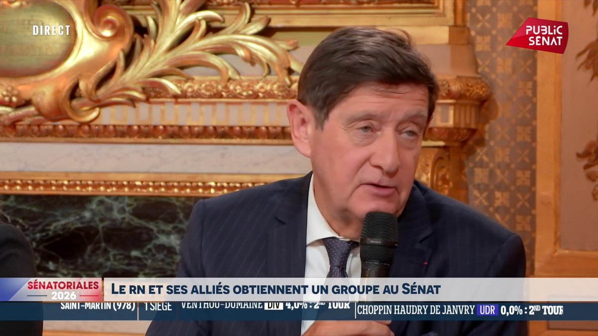 Sénatoriales 2026 : "Il y a une forme de stabilité en ce qui nous concerne, avec deux ou trois sénateurs de moins. Nous allons oeuvrer pour contenir le musée des horreurs qui va rentrer au Sénat par l'intermédiaire d'un groupe d'extrême droite." Patrick Kanner