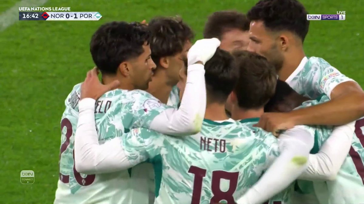 جواو فيليكس يفتتح التسجيل للمنتخب البرتغالي #دوري_الأمم_الأوروبية