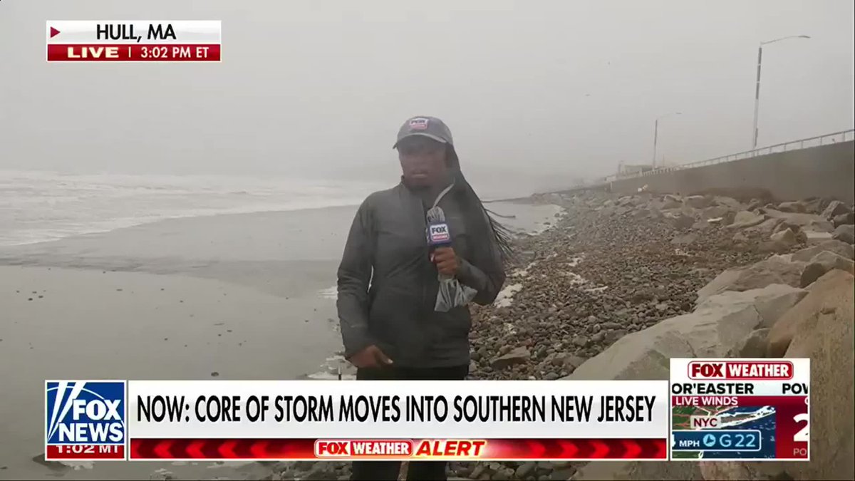 NEW: FOX Weather's Brandy Campbell reports that a 56-year-old man was killed by a falling tree in Brooklyn as the nor'easter flooded the east coast and brought dangerous winds. Campbell said the storm is beginning to weaken some, but some areas are still experiencing heavy rain, wind gusts and dealing with the continued threat of flash flooding. Get the latest storm updates here: