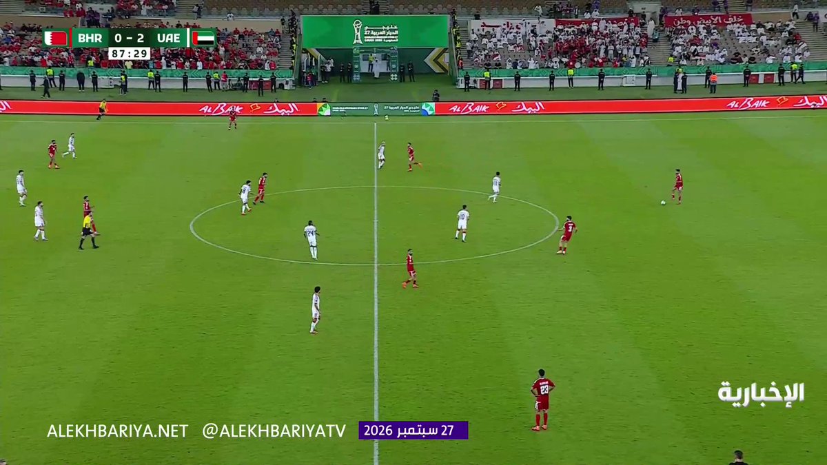 عاجل: هدف الإمارات الثالث ضد البحرين عن طريق "علي صالح" 3-0 . 🇦🇪