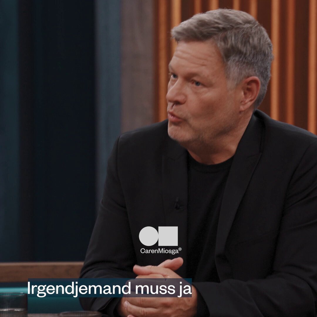 „Jetzt sind alle erstaunt, dass Friedrich Merz so ist wie Friedrich Merz, den man gewählt hat“ – Robert Habeck, Vizekanzler a.D., über die öffentlich Kritik am Bundeskanzler. #Miosga