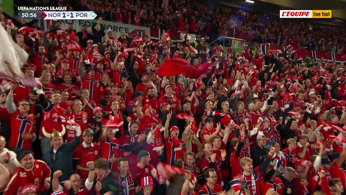 65e but en sélection nationale pour Erling Haaland, buteur en renard des surfaces ! La Norvège égalise contre le Portugal (1-1)