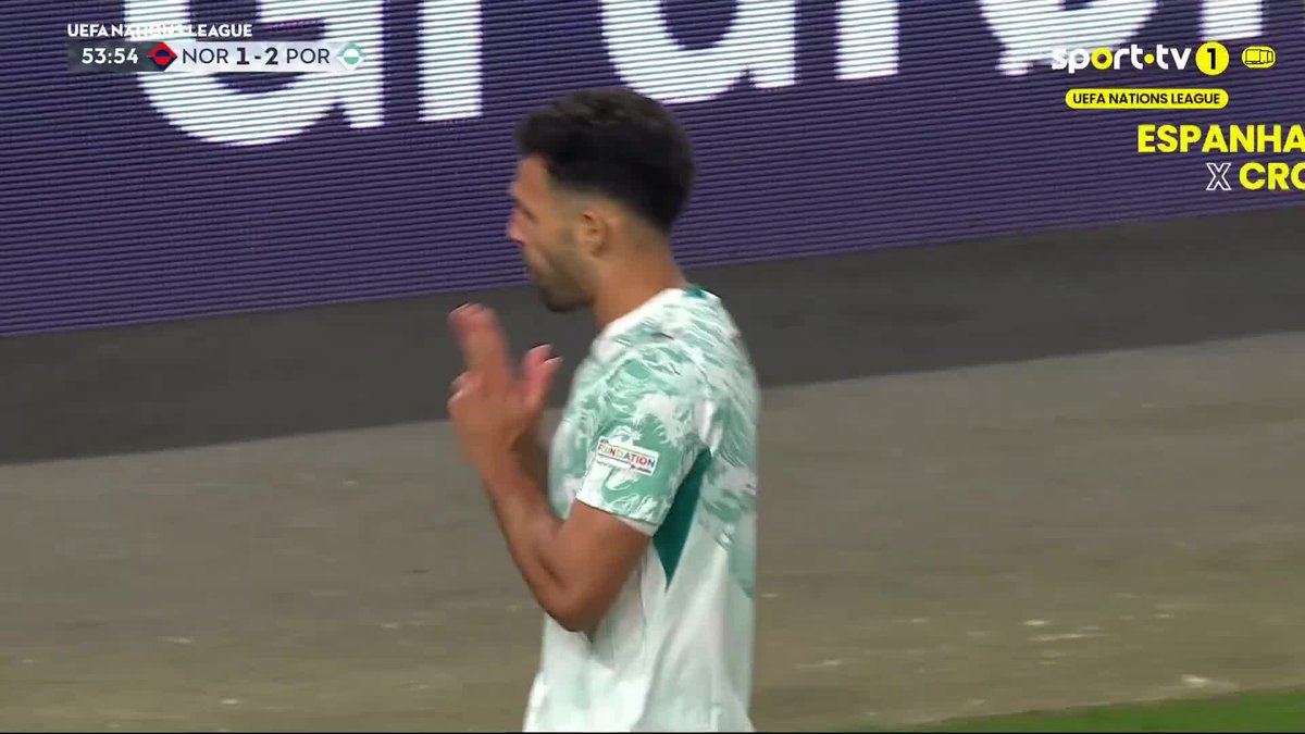 CHAPELADA DE RAMOS PARA PÔR PORTUGAL NOVAMENTE NA FRENTE 🧢🔫 #sporttvportugal #NATIONSnaSPORTTV #UEFANationsLeague #Noruega #Portugal