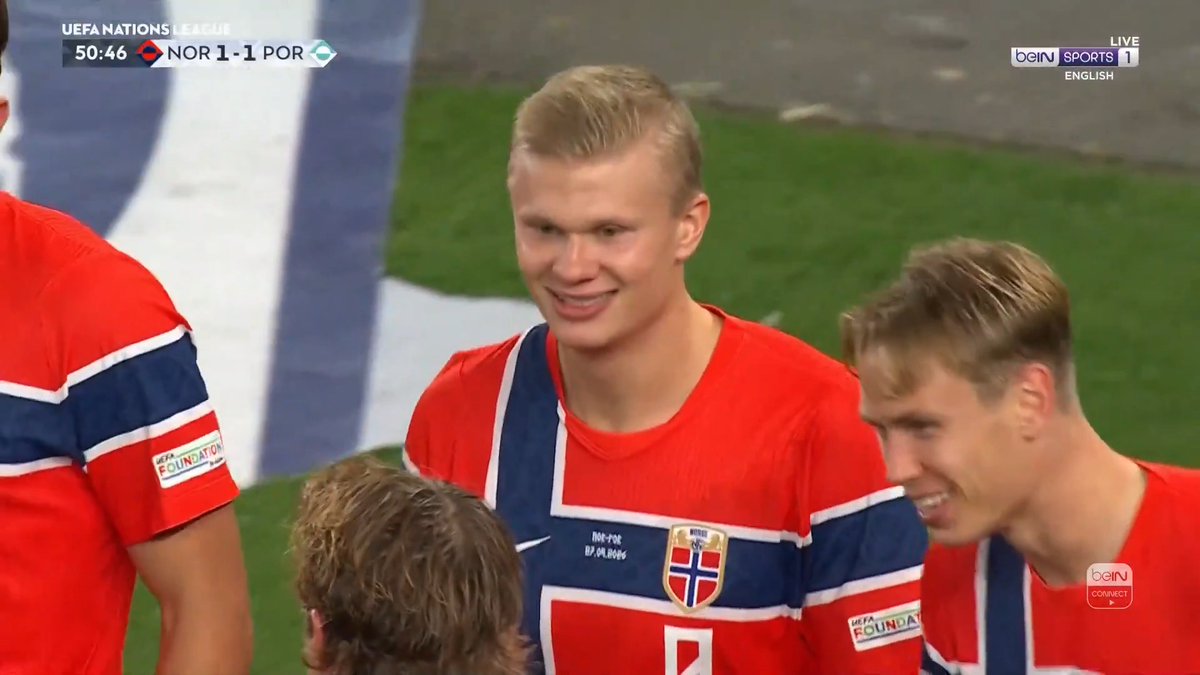 🚨🚨🚨 هدف التعادل لمنتخب النرويج ضد البرتغال عن طريق ايرلينغ هالاند🇳🇴🤖