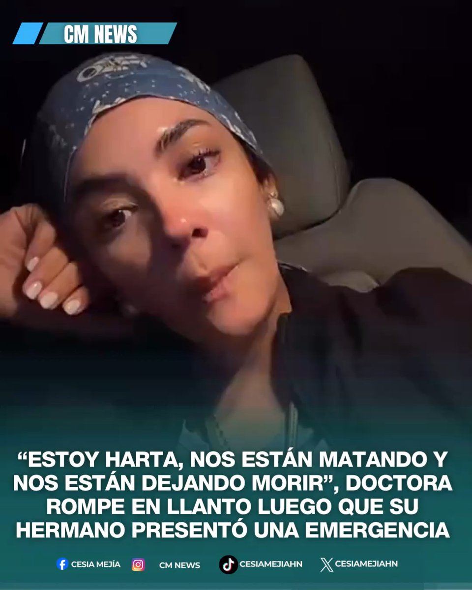 ➪🥺😭😞 ”El país está mal, la delincuencia está al tope, es insostenible la verdad, nos están matando, a mí me deben tres meses de salario, muchos de los colegas que me ayudaron también les deben, es indignante, da tanta rabia, no es justo que no nos den seguridad ni salud”, estas son las conmovedoras y dolorosas palabras de una doctora que vivió en carne propia una emergencia con un familiar cercano. Ella relata que en el país no hay seguridad, salud ni paz y lamenta que deben cargar como profesionales de la medicina con un sistema de salud que cada día abandona más a la población hondureña. #lifestyle #noticias #cmnews #honduras Video cortesía
