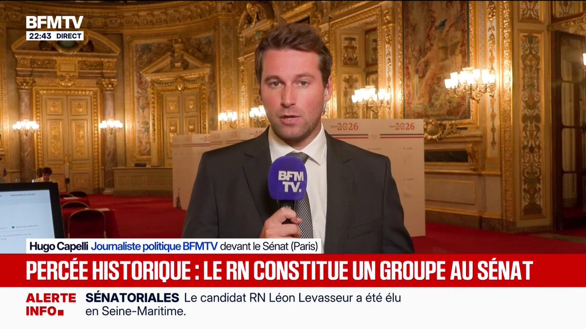 Percée historique: le RN constitue pour la première fois un groupe au Sénat