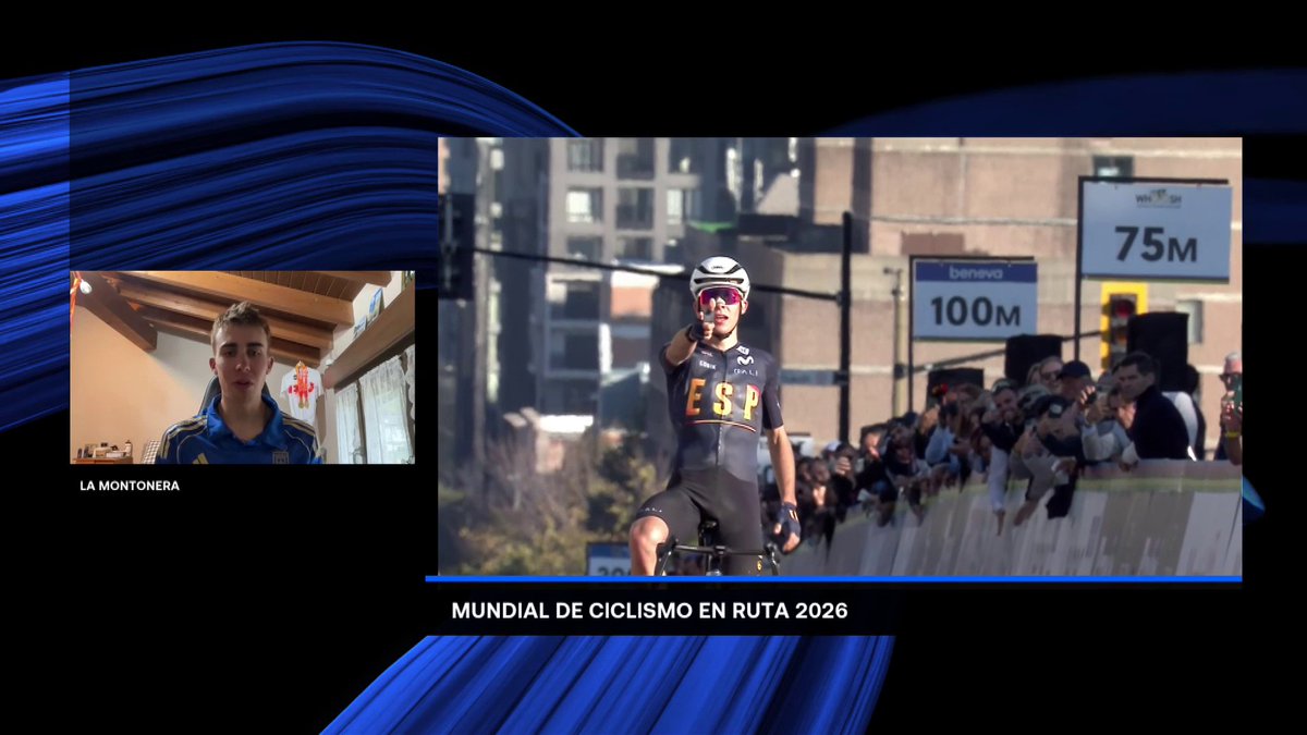 🔫 Benjamín Noval, doble campeón mundial júnior, explica en Eurosport.es su celebración del pistolero y homenaje a Alberto Contador: "Hacerla en el Mundial era especial. Lo había pensado, me salió sola en meta" #Montreal2026