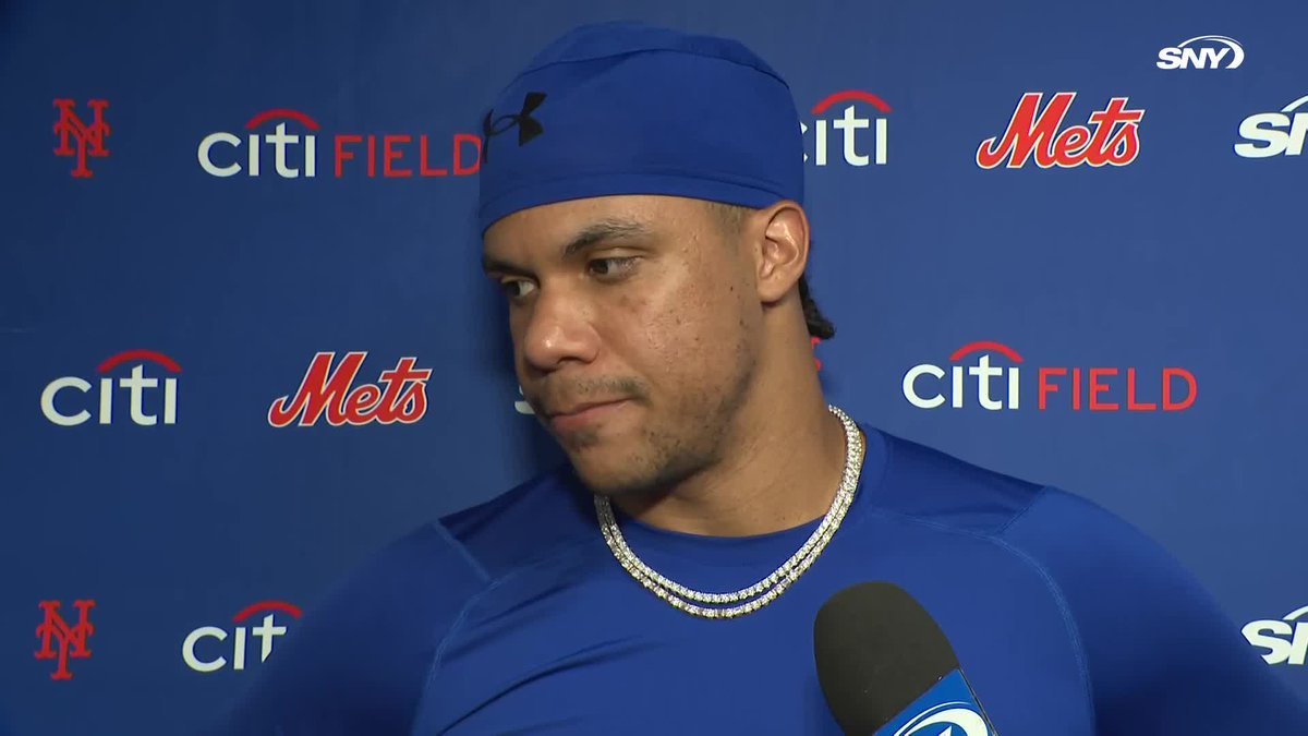 "What makes you confident that this team will be able to contend next year?" Juan Soto: "Carson Benge."