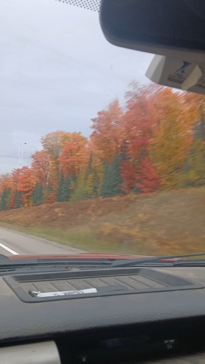 Highest elevations of the Upper Peninsula are at peak color.