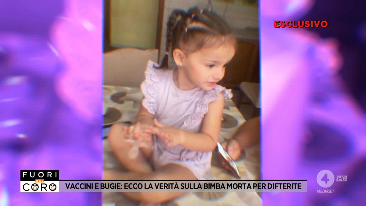 1. Annarosa di 4 anni, è morta di Difterite a Palermo dopo 10 giorni, perché rimandata a casa a Tachipirina e vigile attesa, invece di essere CURATA. I genitori non sono No Vax. Dovrebbero portare via tutti i soldi a Burioni e Bassetti. Thread