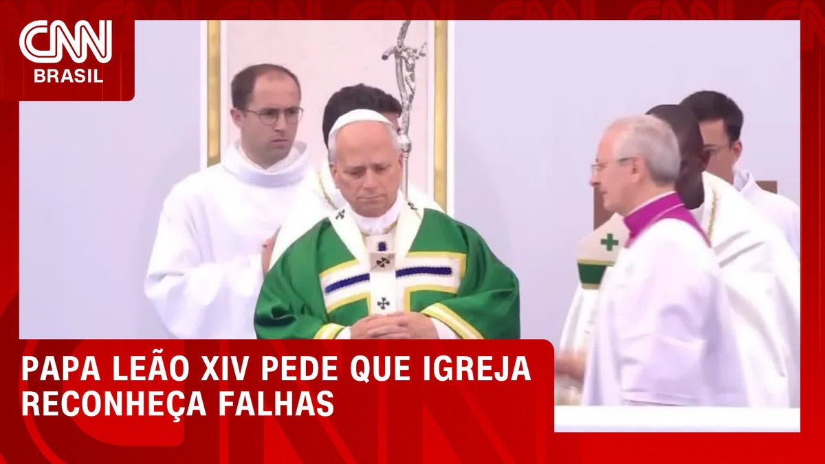 Papa Leão XIV pede que Igreja Católica admita as próprias falhas; assista #CNNPrimeTime