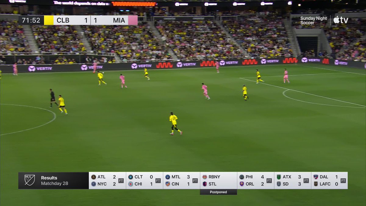 Riquelme Fillipi subs on for his Inter Miami CF debut. 🇧🇷 Watch the finish on Apple TV: