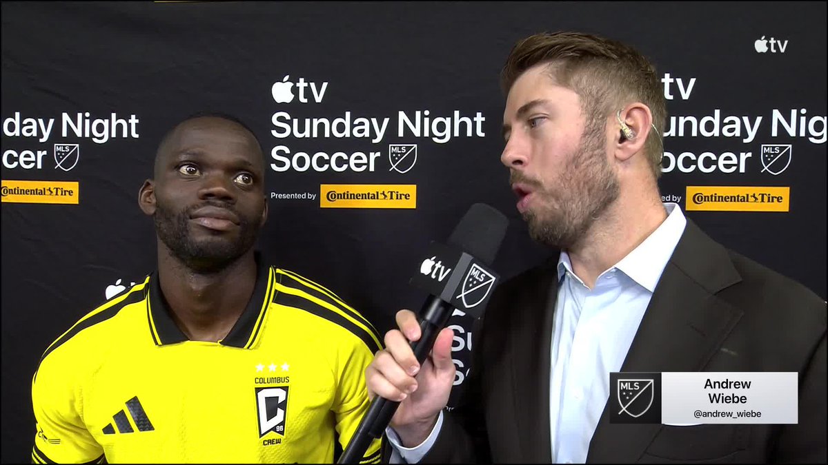 "I'm so happy and would like to thank the fans." Jamal Thiaré after his 98th-minute winner for the The Crew against Miami.