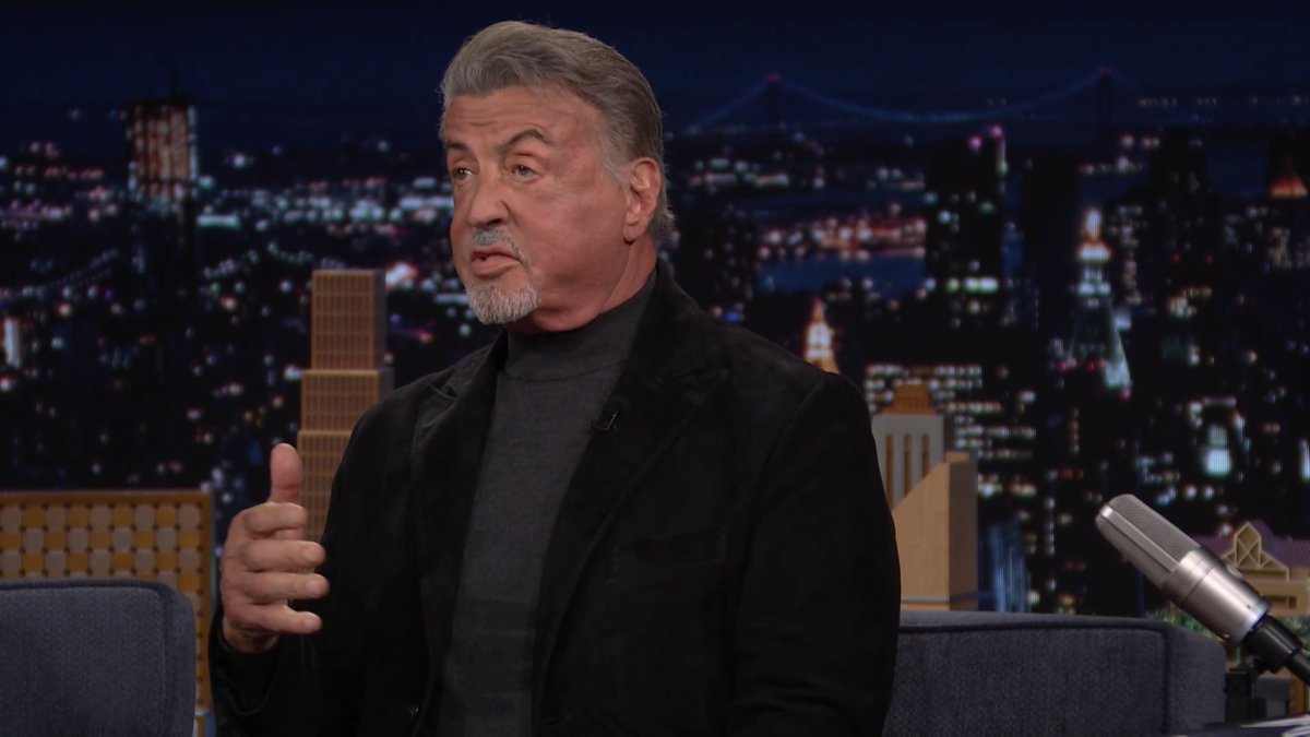 “I was terrible!” -Sylvester Stallone on his high school football career 😭 #FallonTonight