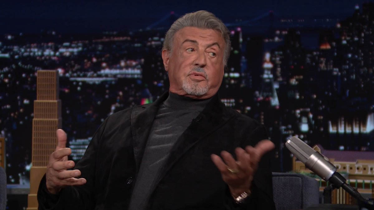 ”You’re not alone. Life is tough, and you got to keep punching.” -Sylvester Stallone on the message he hopes readers take away from his new memoir The Steps. #FallonTonight