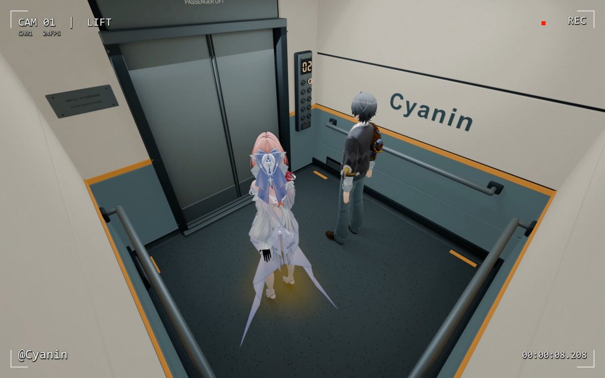 Remielle in elevator 【girl fart animation】 （blender） I saw someone mention her in the comment section last time, so I did it. #ZenlessZoneZero #remielle #蕾米埃尔 #fart #girlfart