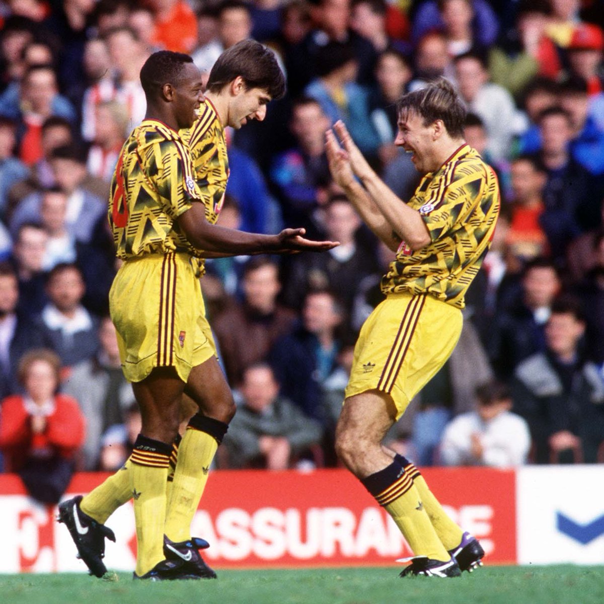 28th September 1991: Ian Wright scored a hat-trick on his league debut. The Arsenal went on to beat Southampton 4-0 at The Dell Arsenal Ian Wright