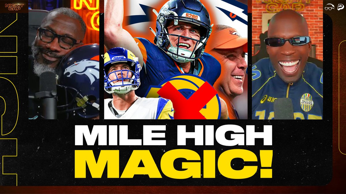 The Broncos walk down the Rams in Mile High and Unc isn't letting Ocho &amp; Iso hear the end of it 😂 shannon sharpe | Chad Johnson | isojoe | #Nightcap