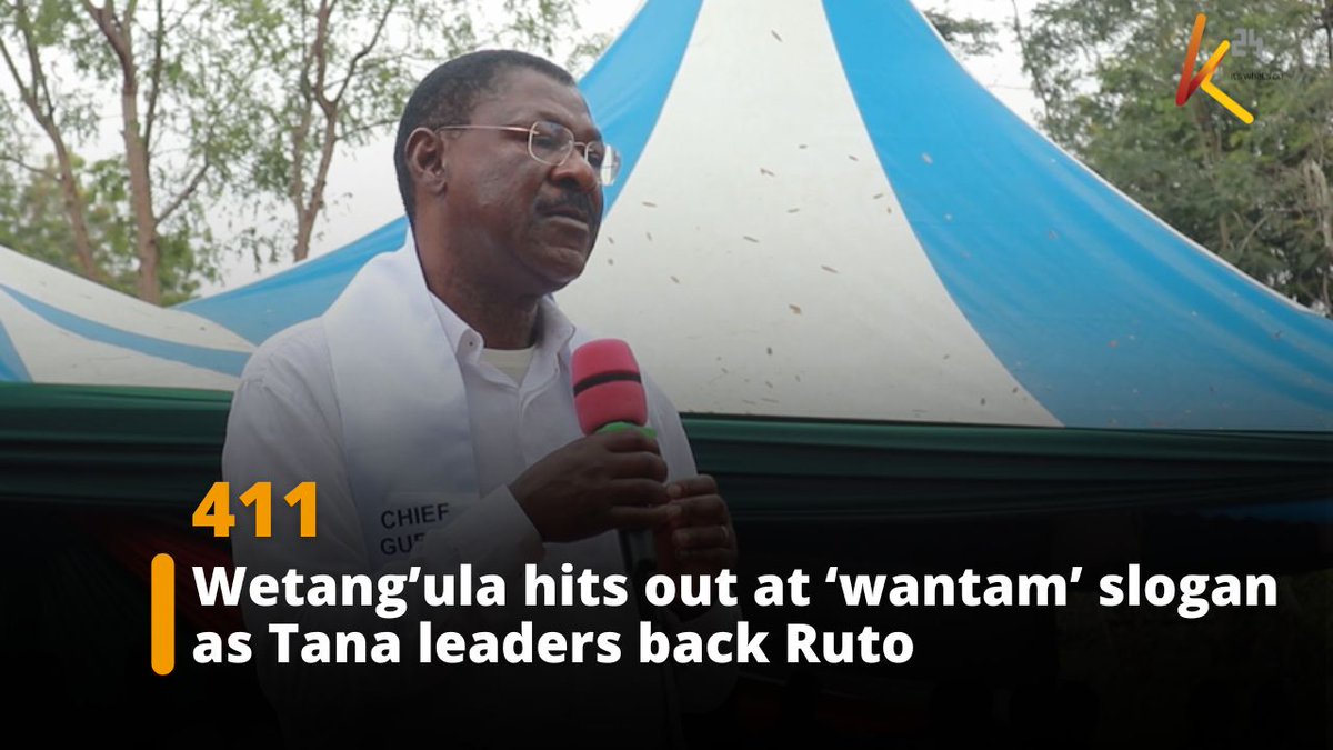 National Assembly Speaker Moses Wetang’ula has criticised the “Wantam” slogan, saying Kenya has never witnessed such a campaign during the tenure of the country’s four previous presidents as political debate intensifies.