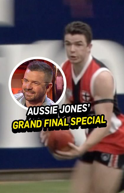 Wishing St Kilda FC favourite Aussie Jones a very Happy 50th Birthday! Where does Aussie's goal in the 1997 #AFLGF rank among the best of all time? #TheFrontBar 📺