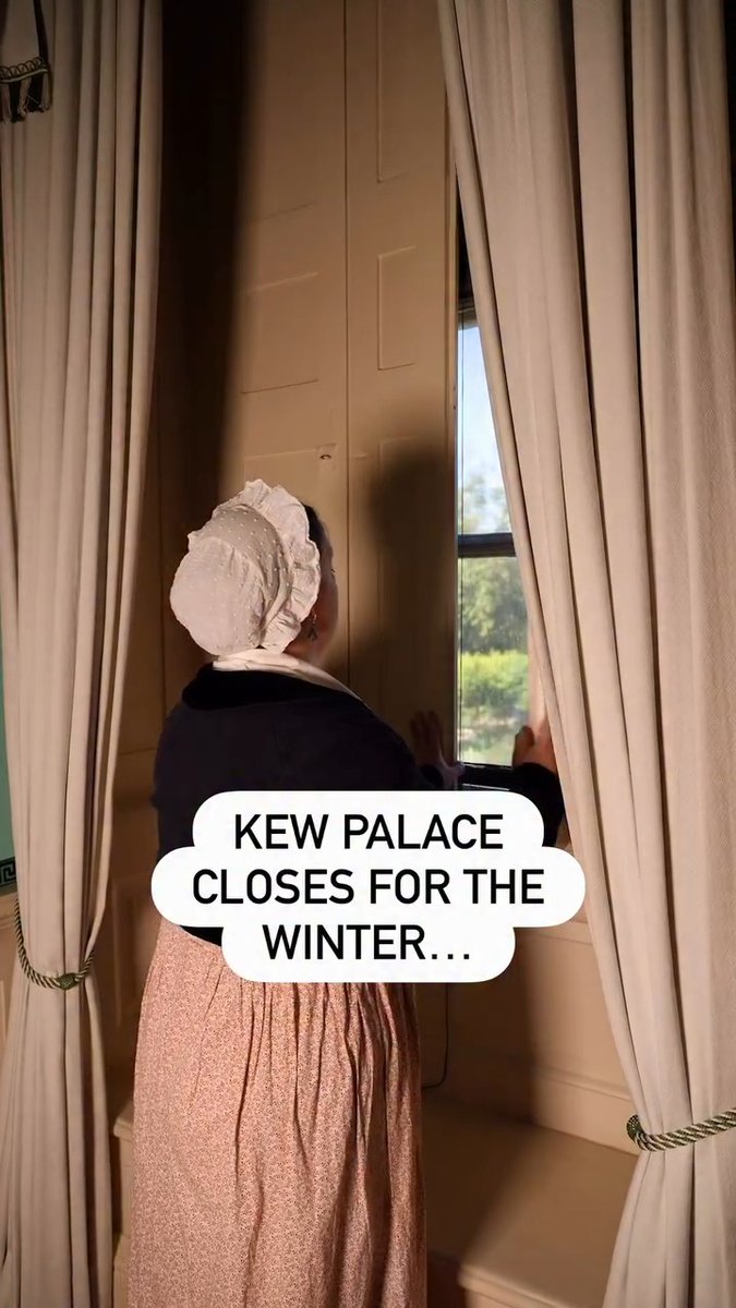 Time for Kew Palace to hibernate for the winter…😴 The smallest royal palace has had a busy season welcoming visitors, but now it's time to close the doors until next year 🍁 We'll see you again in spring 2027 🌼