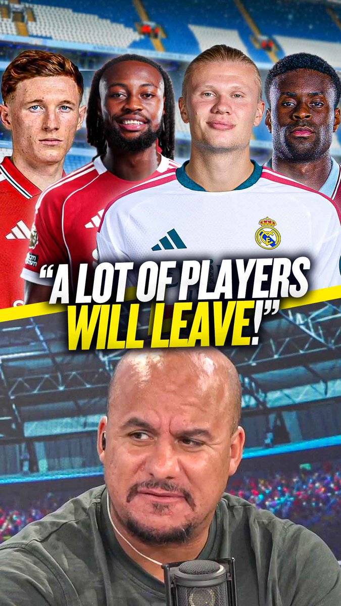 Anderson โก๏ธ Man United Doku โก๏ธ Arsenal Semenyo โก๏ธ Liverpool Guehi โก๏ธ Aston Villa Haaland โก๏ธ Real Madrid Agbonlahor predicts a mass exodus from #MCFC as he reveals where City's stars should go next! ๐