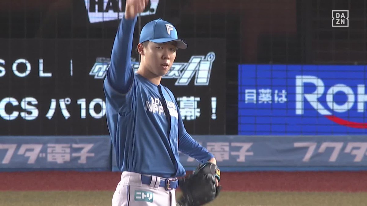 美しいアウトロー🎯 大川慈英 ズバッとストレート ⚾️ロッテ×日本ハム #lovefighters #だったらDAZN