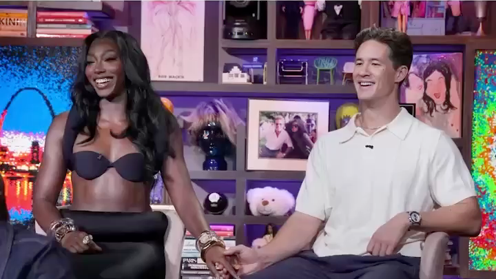 Aniya Harvey admits that she loves the ship name, “CarNiya,” created by #LoveIslandUSA fans: “Honestly, all the ship names are so good.”
