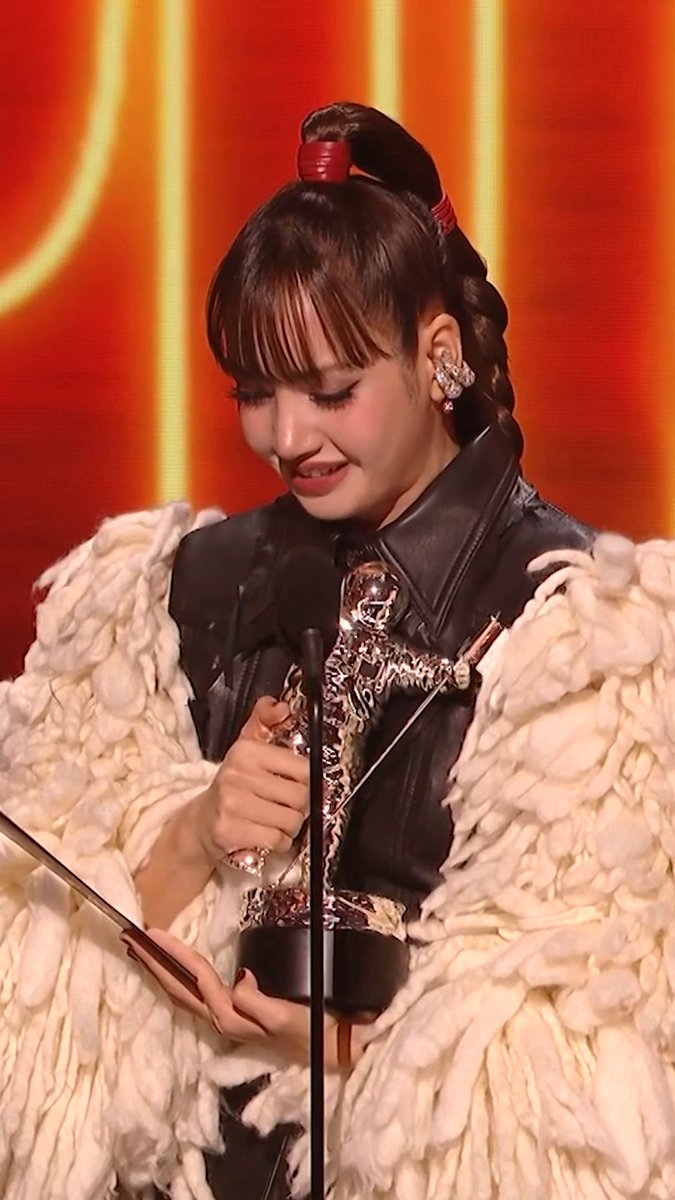 Our Lalisa forever 🥹 LISA gets emotional after winning Best Pop at the MTV #VMAs for her song Dream 🤍 #LISA