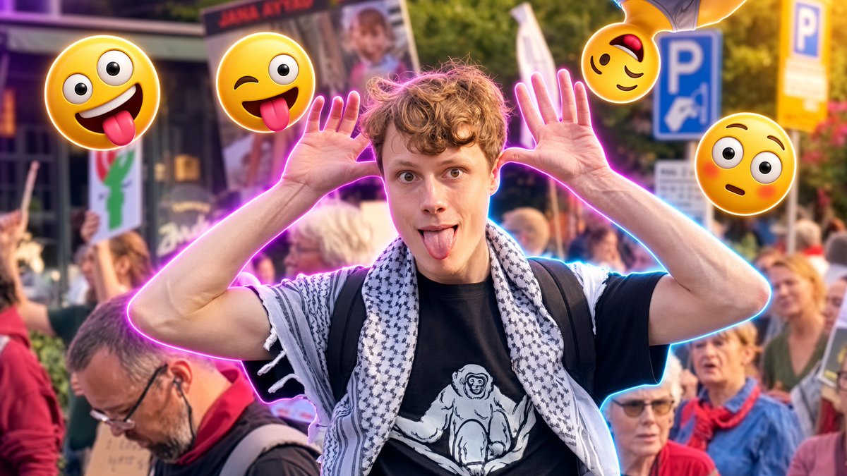 Eerst gekke bekken trekken naar Eppo en dan snel op je lippen bijten van het ongemak. 🤪 #Leiden #BDS #26september