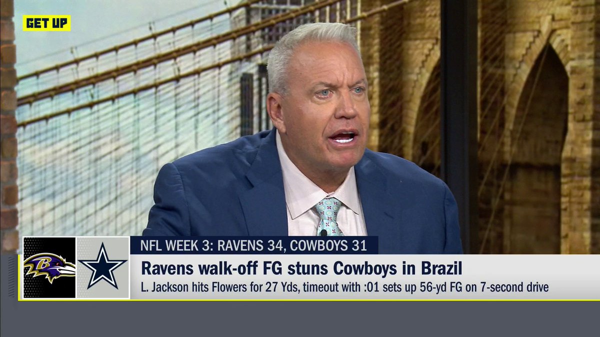 “They don’t know how the hell to win a game. … They stink!” Rex Ryan with a strong claim on the Cowboys’ defense after losing to the Ravens in the last seven seconds 😬