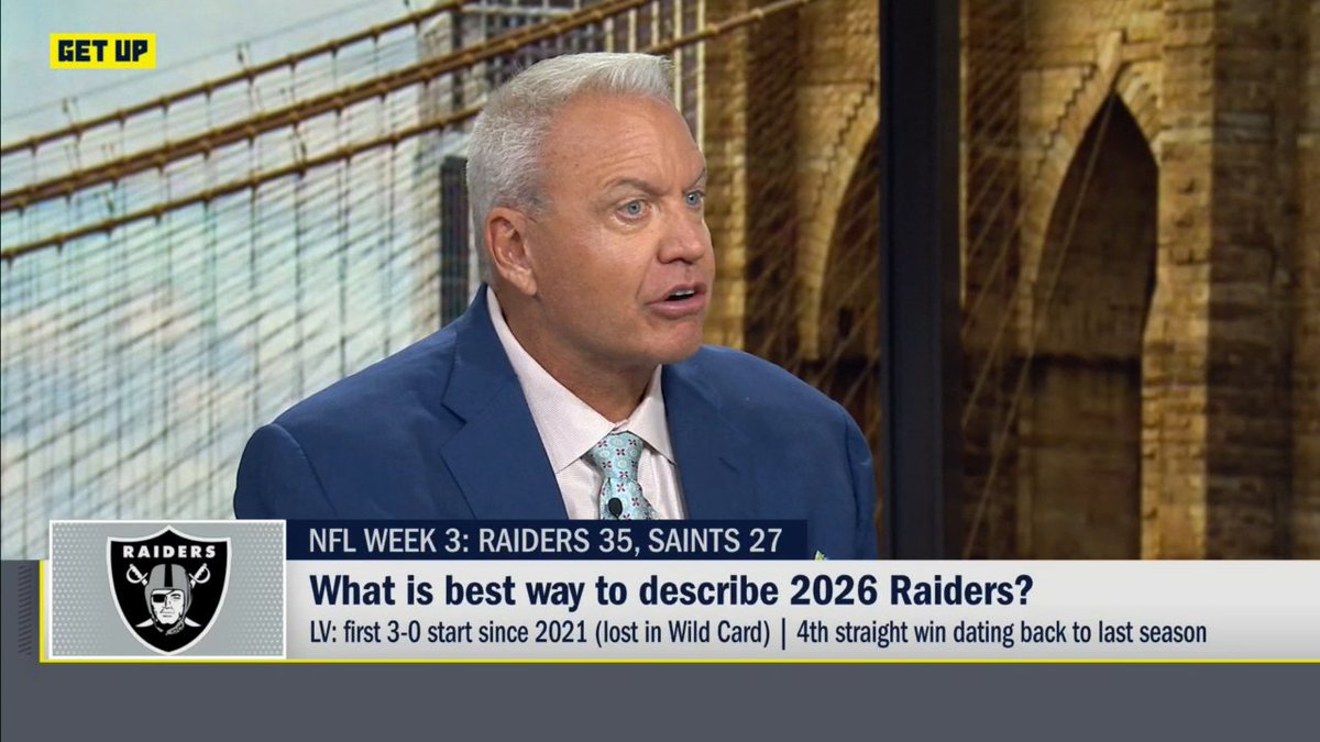 “Are the Raiders good?” —Mike Greenberg “I still don’t know!” —Rex Ryan Rex Ryan weighs in on the Las Vegas Raiders after their Week 3 win over the New Orleans Saints.