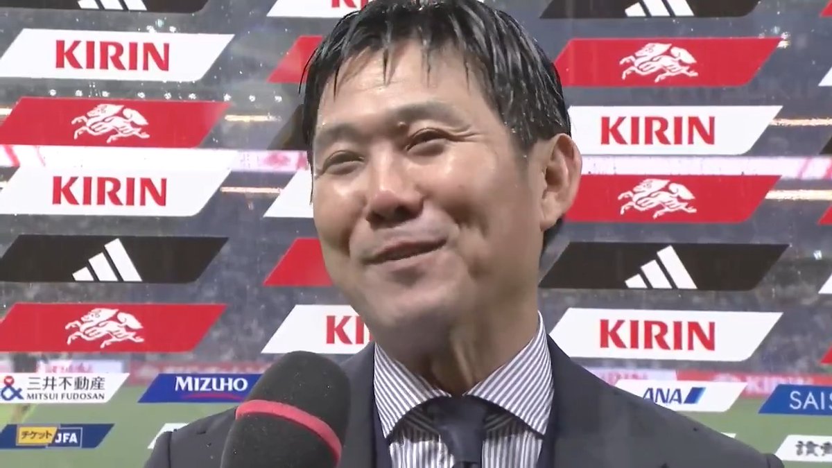 広島の地でベネズエラ代表に勝利！ 森保一監督の試合後インタビュー🎙🫶 🏆キリンチャレンジカップ2026 🇯🇵#SAMURAIBLUE vs ベネズエラ代表🇻🇪 TVerでライブ配信❗ ▶ #サッカー日本代表