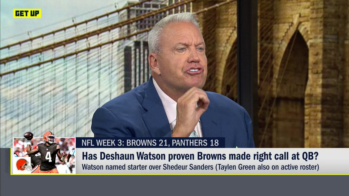 “Did [Deshaun Watson] not look like the guy from Houston at the end there? … This is all about the coach.” Rex Ryan praises Todd Monken’s job as the Browns head coach so far 😮‍💨