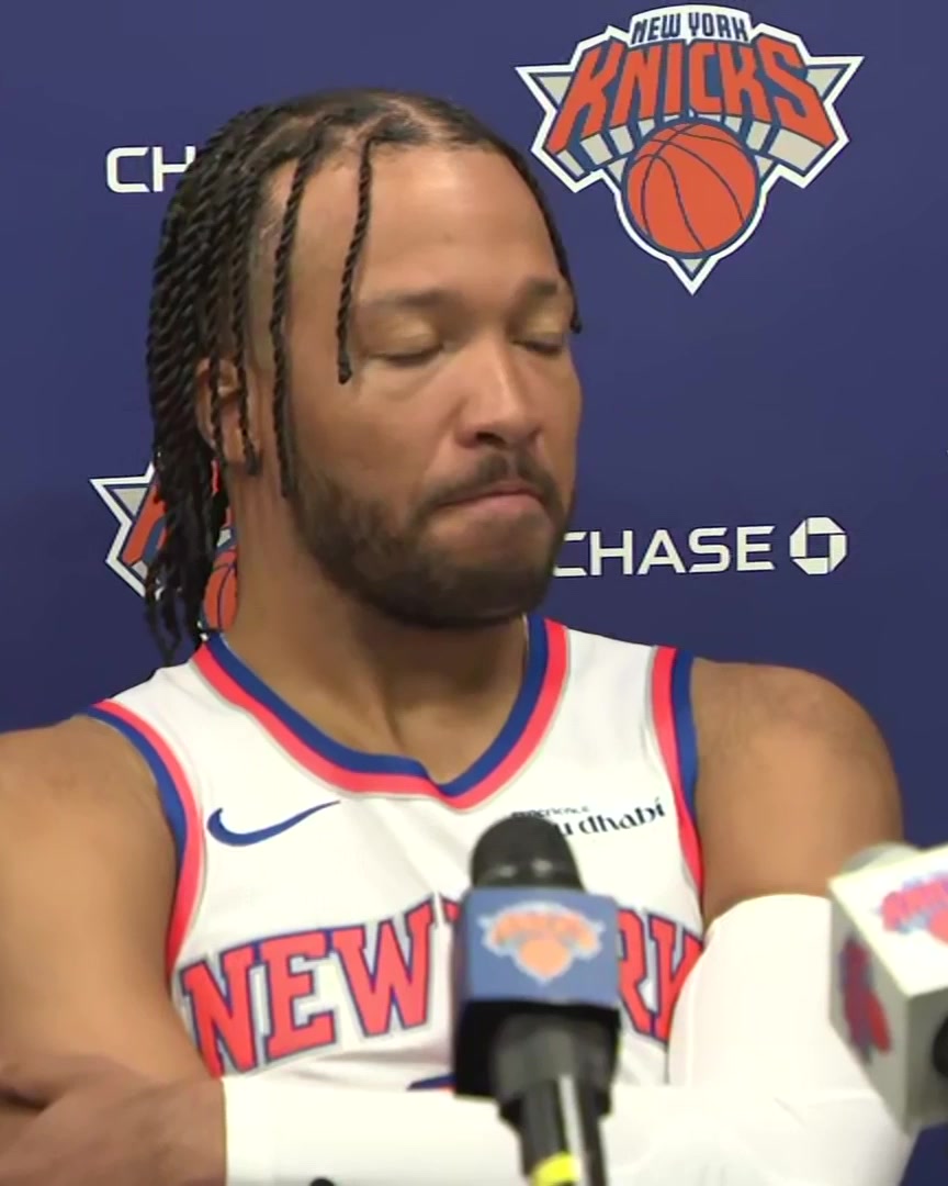 Jalen Brunson talks about the Knicks being able to handle winning: "I have the utmost faith in these guys. I don't know about Josh, we'll see how he acts" 😂
