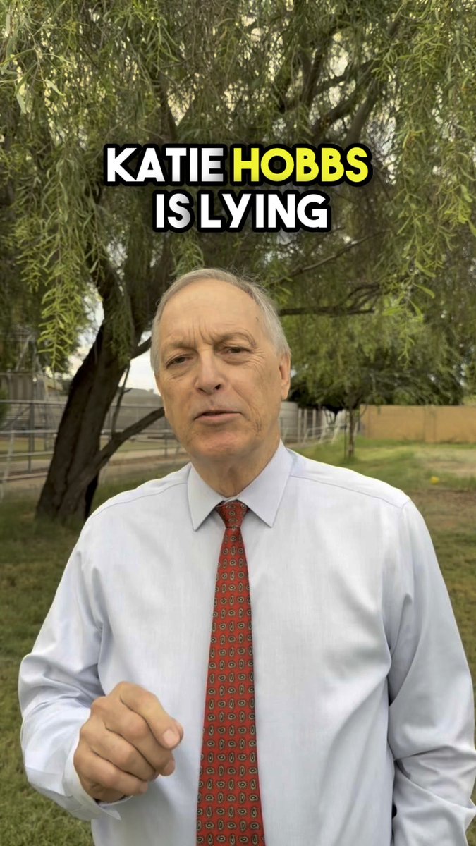Katie Hobbs is lying about me again. Her whole campaign is based on lies, which is why she can’t get on a stage and debate me. Learn the facts HERE!