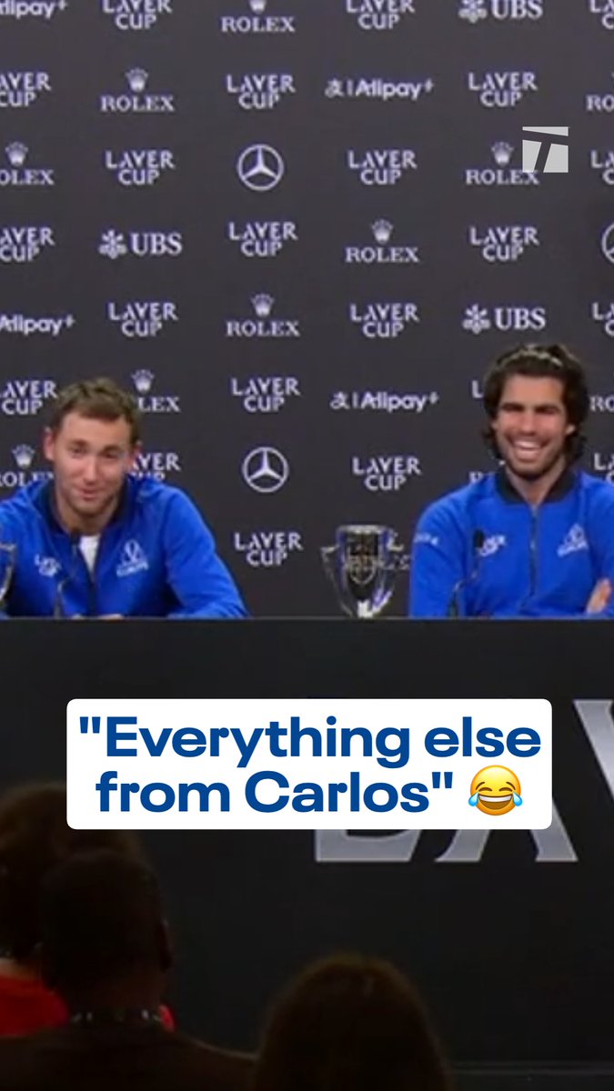 Casper had Carlos cracking up 😂 #lavercup