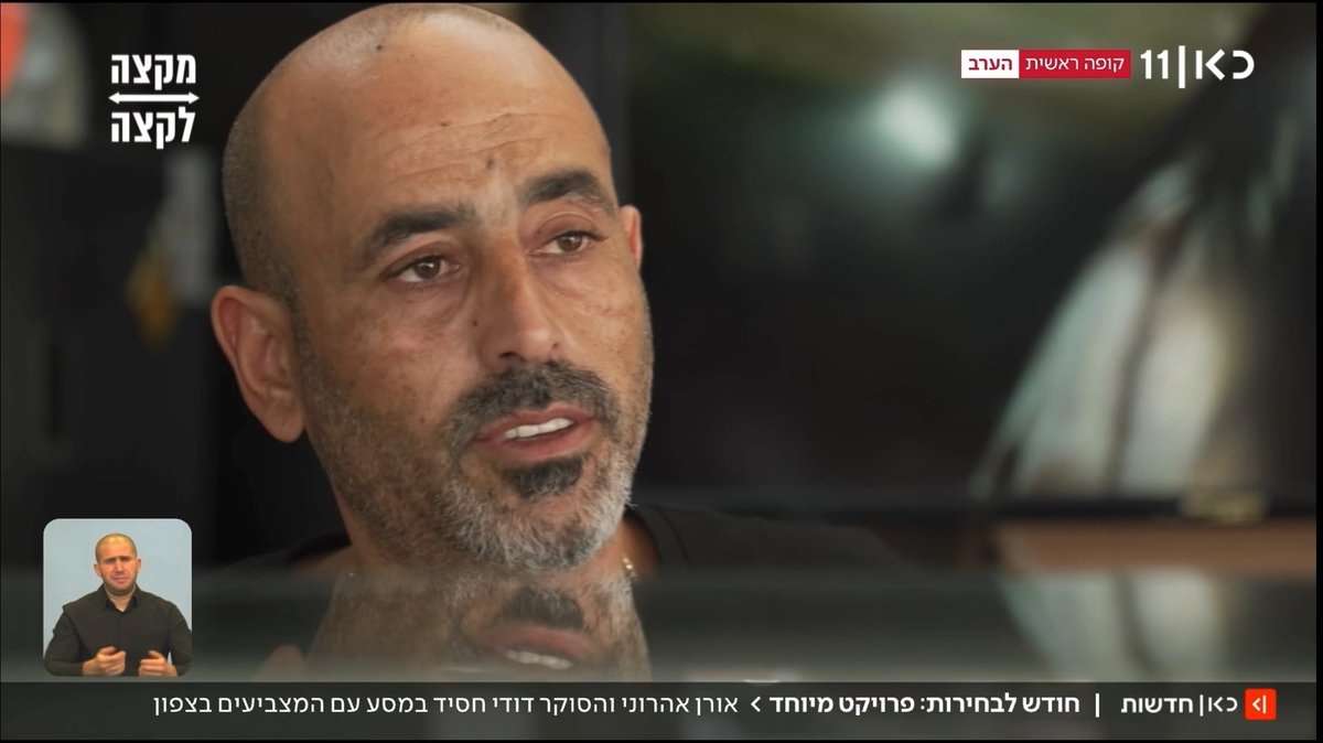 אלירן, מפונה מהיישוב שלומי, לא יודע מתי יחזור: "לא אחזיר את הילדים שלי במצב הזה" מה תצביע? ליכוד 🤦♂️