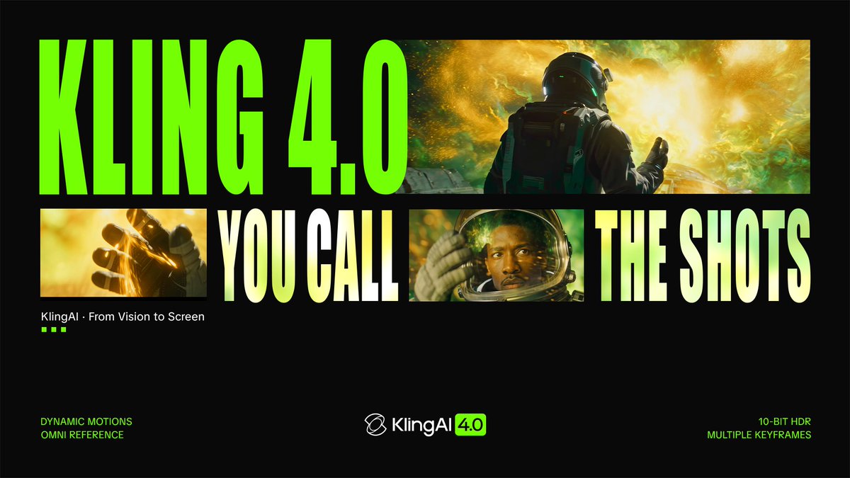 Kling 4.0 is coming this October. Kling 4.0 Flash is live now for Ultra Yearly subscribers. Kling 4.0 brings video creation to a new level of visual realism, creative control, and narrative completeness. 🎞️ Upgraded Audio & Visuals: Stable dynamic motion, high-quality stereo audio, more accurate lip sync, up to 4K resolution, and 10-bit HDR output. 🔮 Omni Reference: Richer reference options with up to 15 multi-modal references, more consistent results, and enhanced video editing. 🎥 Seamless Storytelling: Multi-keyframe control supporting up to 10 keyframes, native 30-second generation. 🌍 Diverse Possibilities: Video extension, support for multiple languages, accents, and dialects. The stage is set. You call the shots!