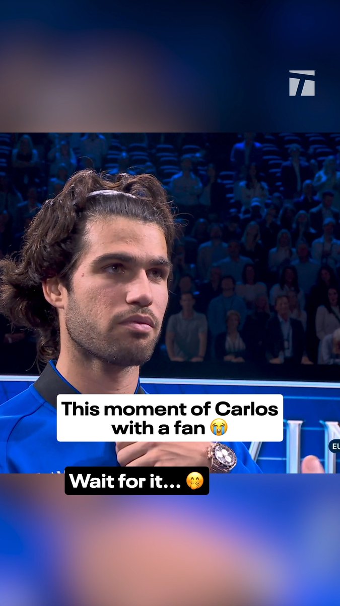 Roger and Andy loved this from Carlos ☠️ #lavercup