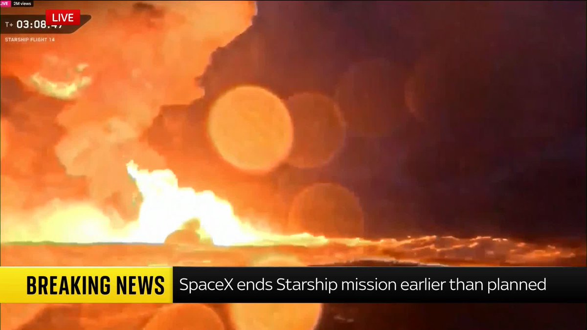 BREAKING: SpaceX's Starship rocket has landed in the Pacific Ocean, marking an early end to its mission. Our science and technology editor Tom Clarke has the latest ⬇️ SpaceX latest: 📺 Sky 501, Virgin 602, Freeview 233 and YouTube