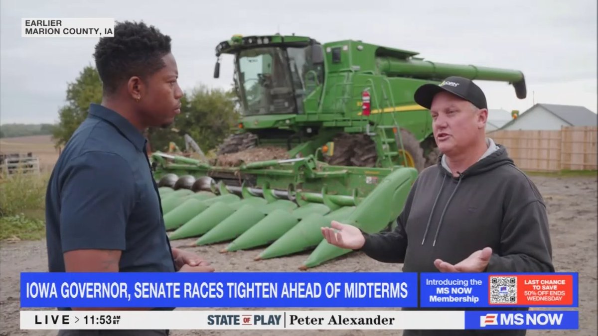 Iowa farmer: Truckers are just bleeding money like crazy. Farmers are bleeding money like crazy. We need to get this problem resolved right away.